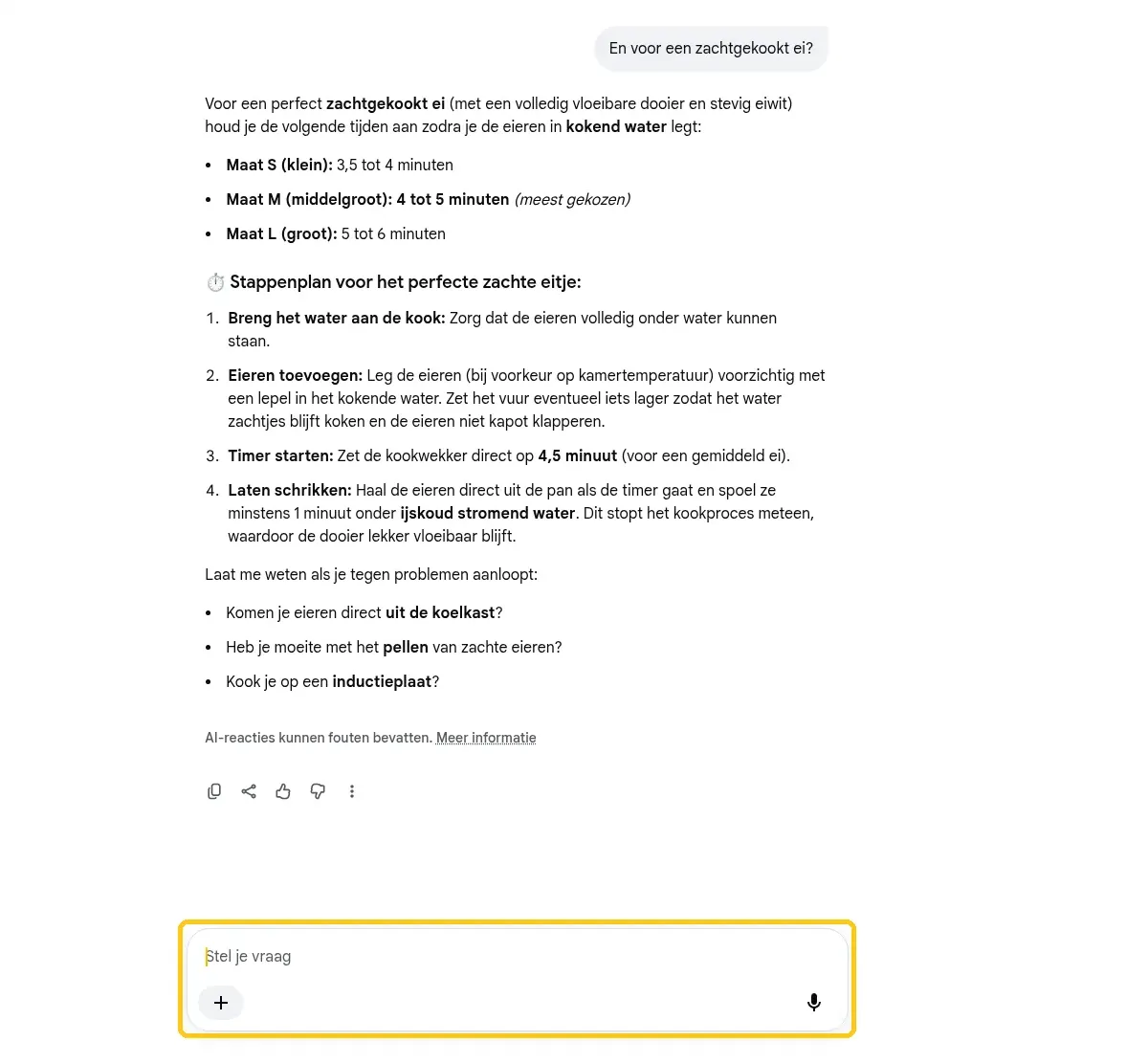 Een vervolgvraag stellen in de AI-modus
